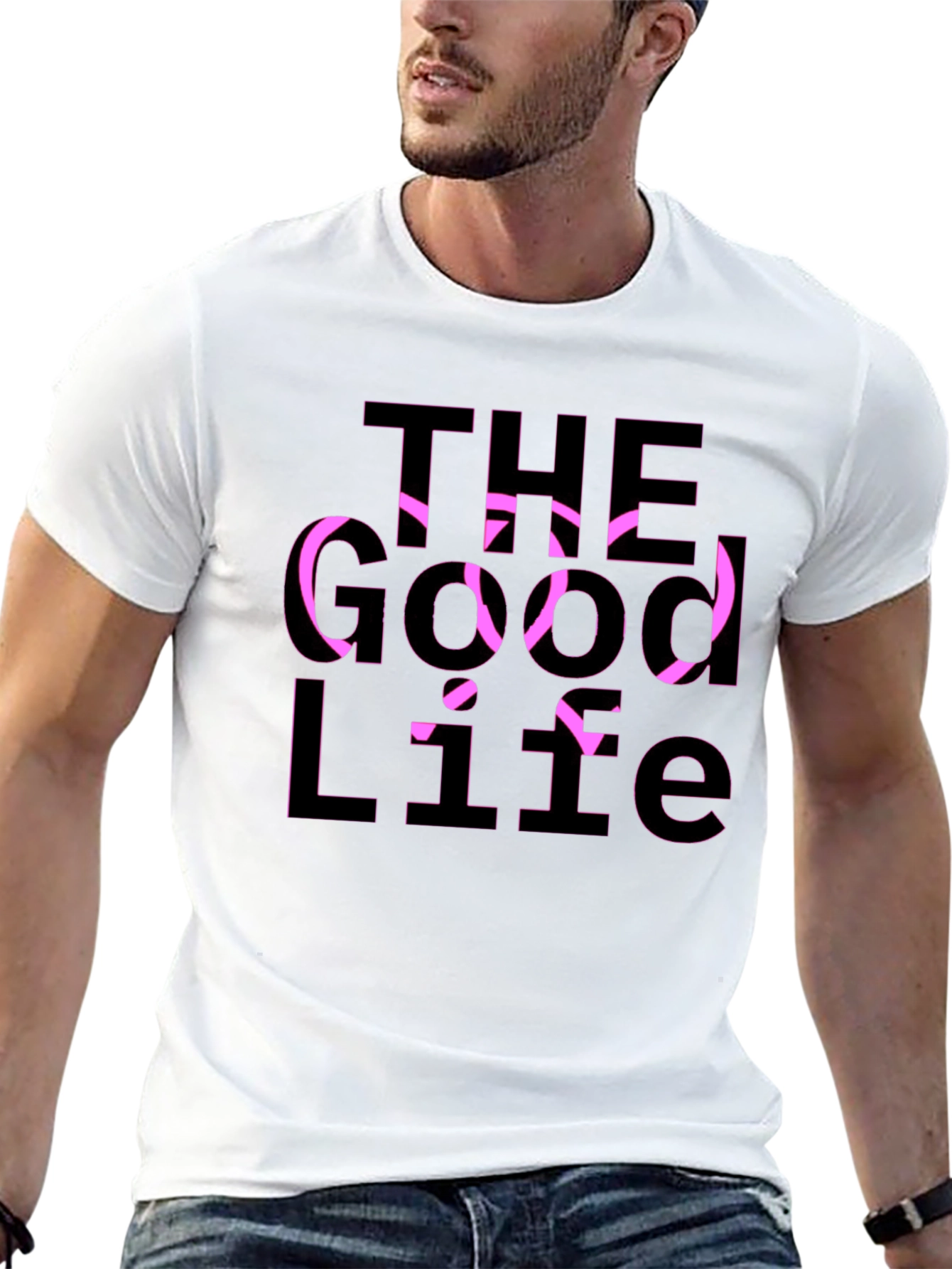 The Good Life Graphic Tee - Casual Black T-Shirt
