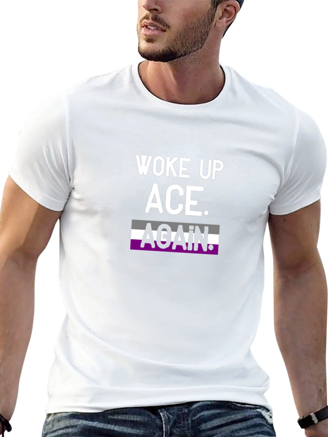 Woke Up Ace Again T-Shirt Asexual Pride Tee