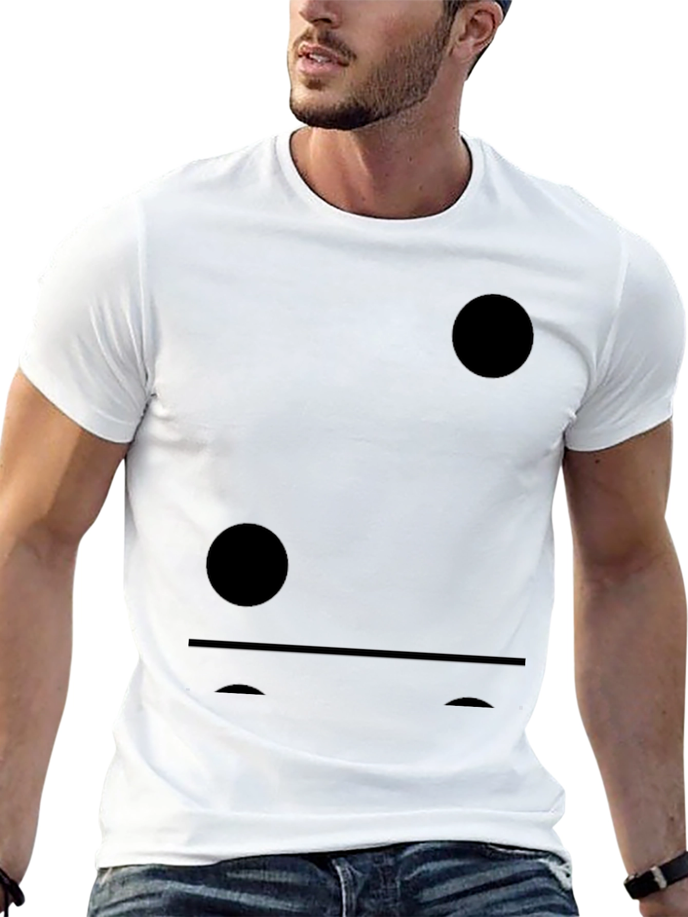 Two-Pip Domino Funny Graphic Tee