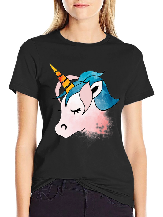 Unicorn Graphic T-Shirt - Mens Black Tee