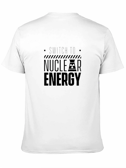 Switch To Nuclear Energy Black Graphic T-Shirt