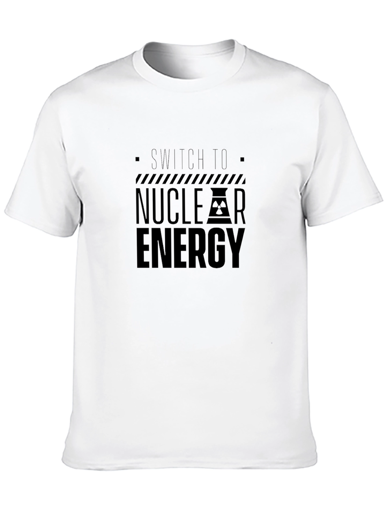 Switch To Nuclear Energy Black Graphic T-Shirt