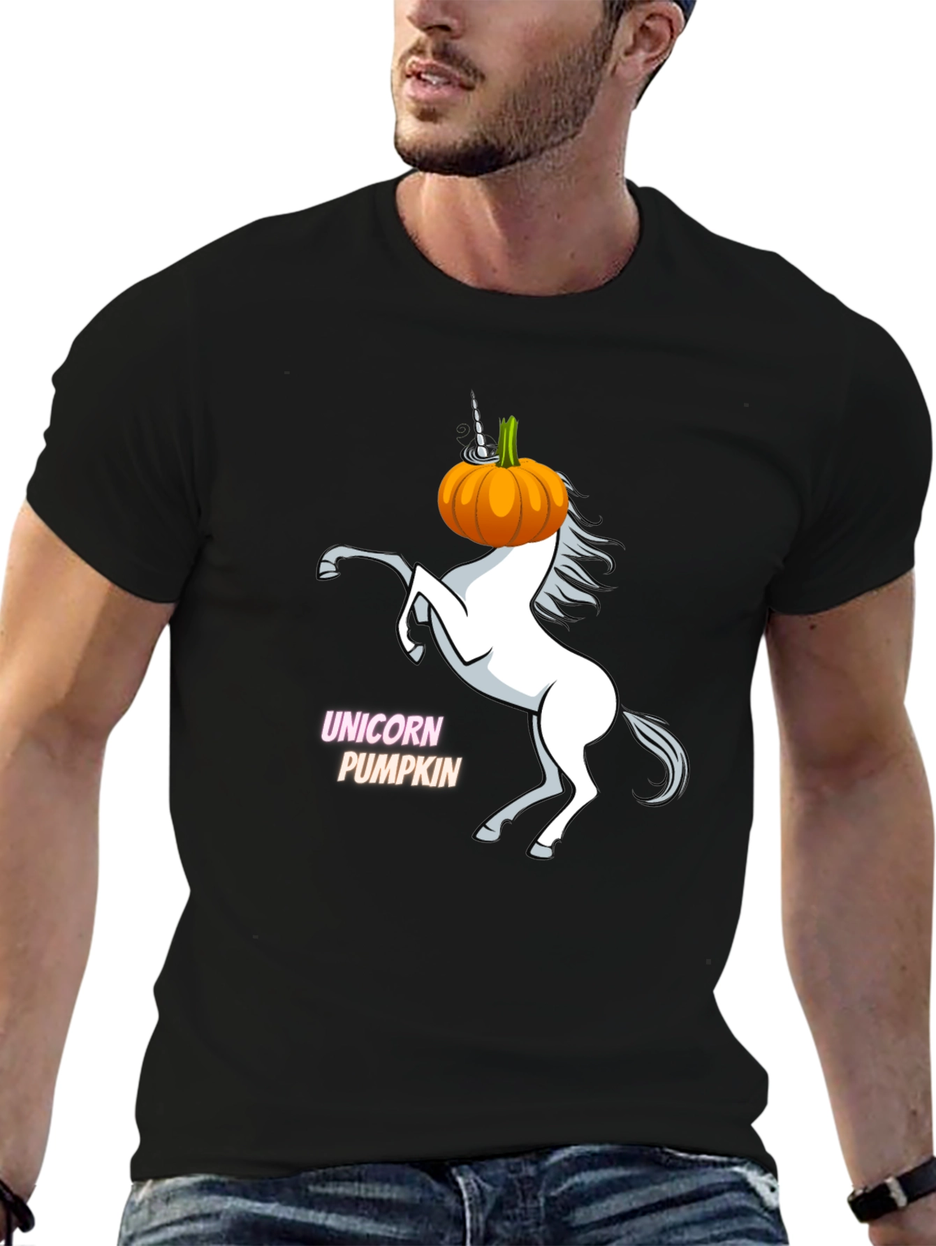 Unicorn Pumpkin Halloween T-Shirt