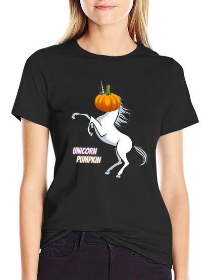 Unicorn Pumpkin Halloween T-Shirt