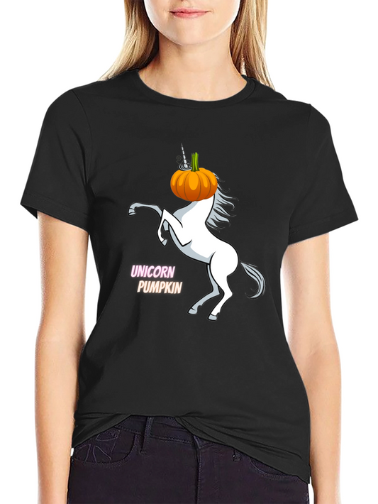 Unicorn Pumpkin Halloween T-Shirt
