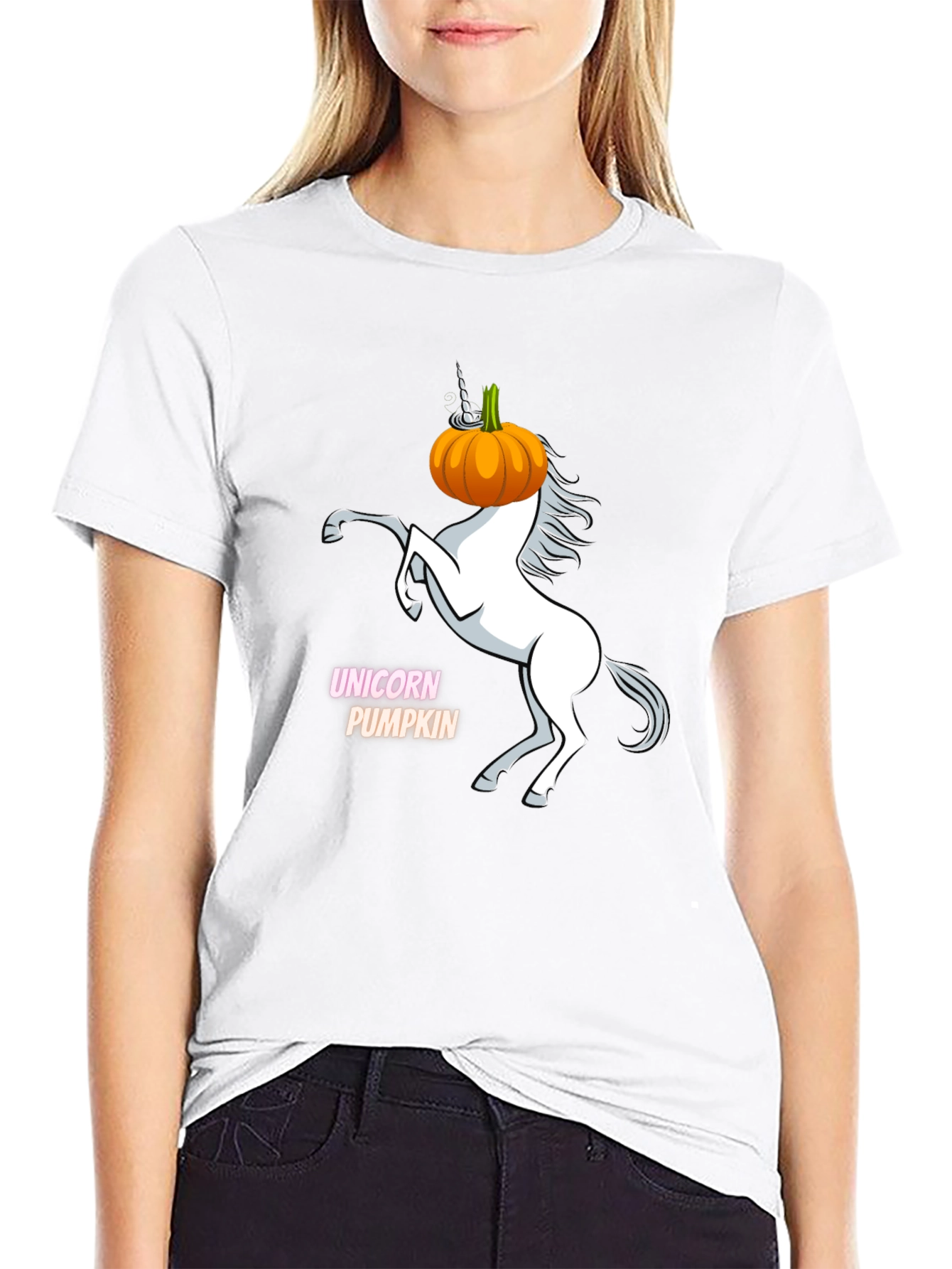 Unicorn Pumpkin Halloween T-Shirt