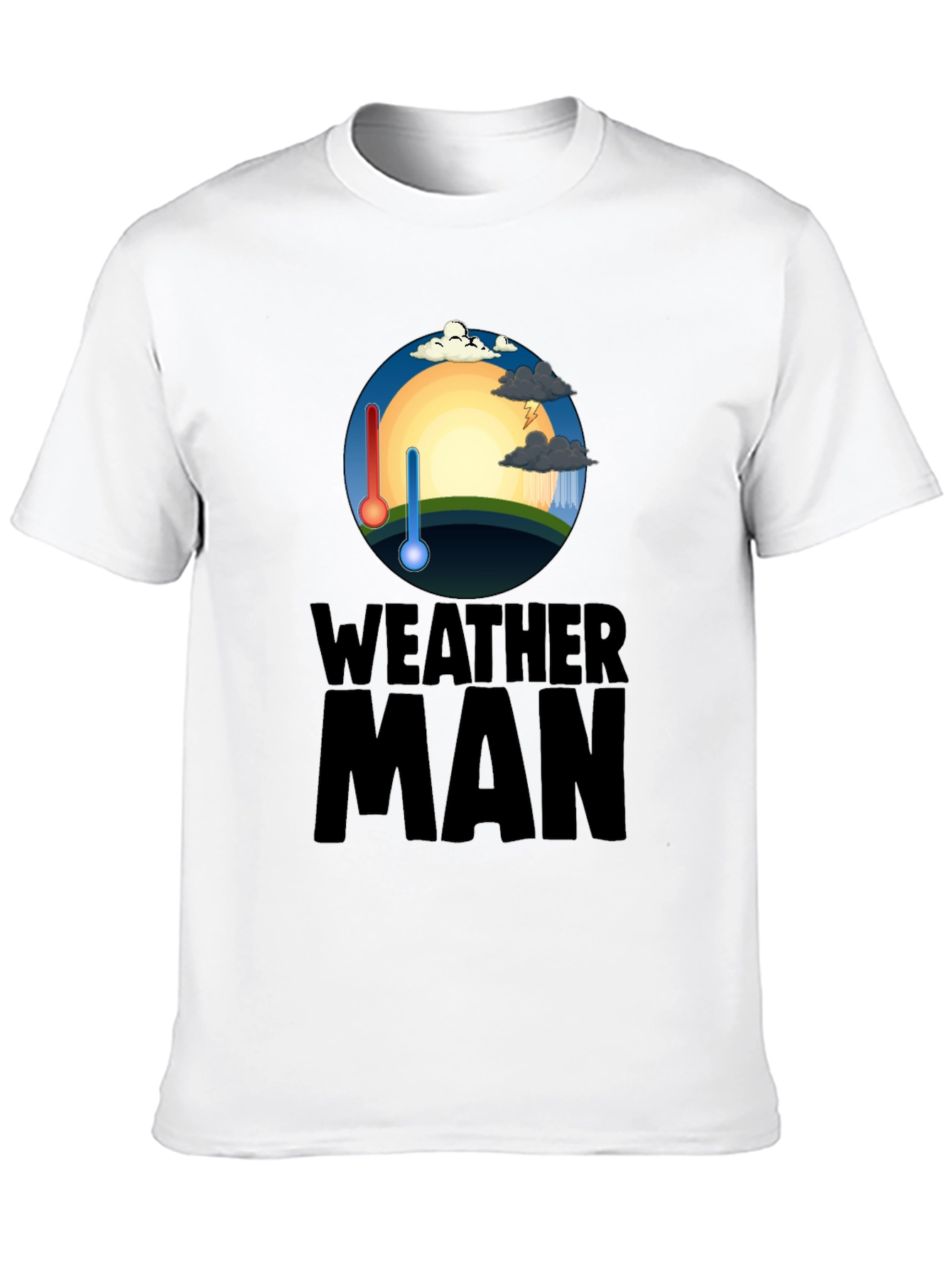 Weather Man Graphic T-Shirt - Trendy Weather Enthusiast Tee