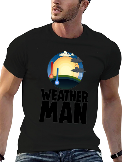 Weather Man Graphic T-Shirt - Trendy Weather Enthusiast Tee
