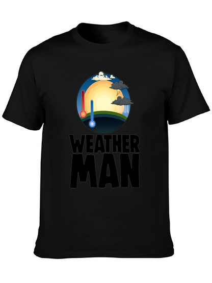 Weather Man Graphic T-Shirt - Trendy Weather Enthusiast Tee