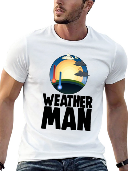 Weather Man Graphic T-Shirt - Trendy Weather Enthusiast Tee