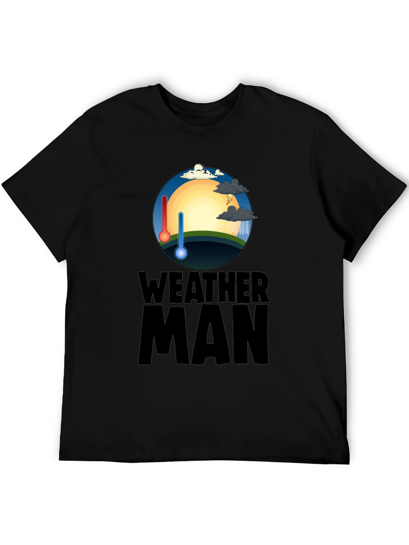 Weather Man Graphic T-Shirt - Trendy Weather Enthusiast Tee