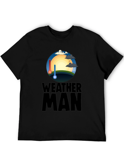 Weather Man Graphic T-Shirt - Trendy Weather Enthusiast Tee