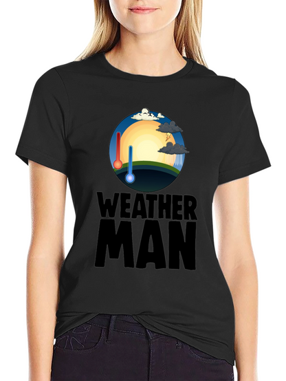Weather Man Graphic T-Shirt - Trendy Weather Enthusiast Tee