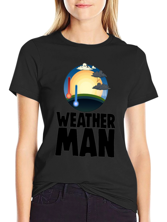 Weather Man Graphic T-Shirt - Trendy Weather Enthusiast Tee
