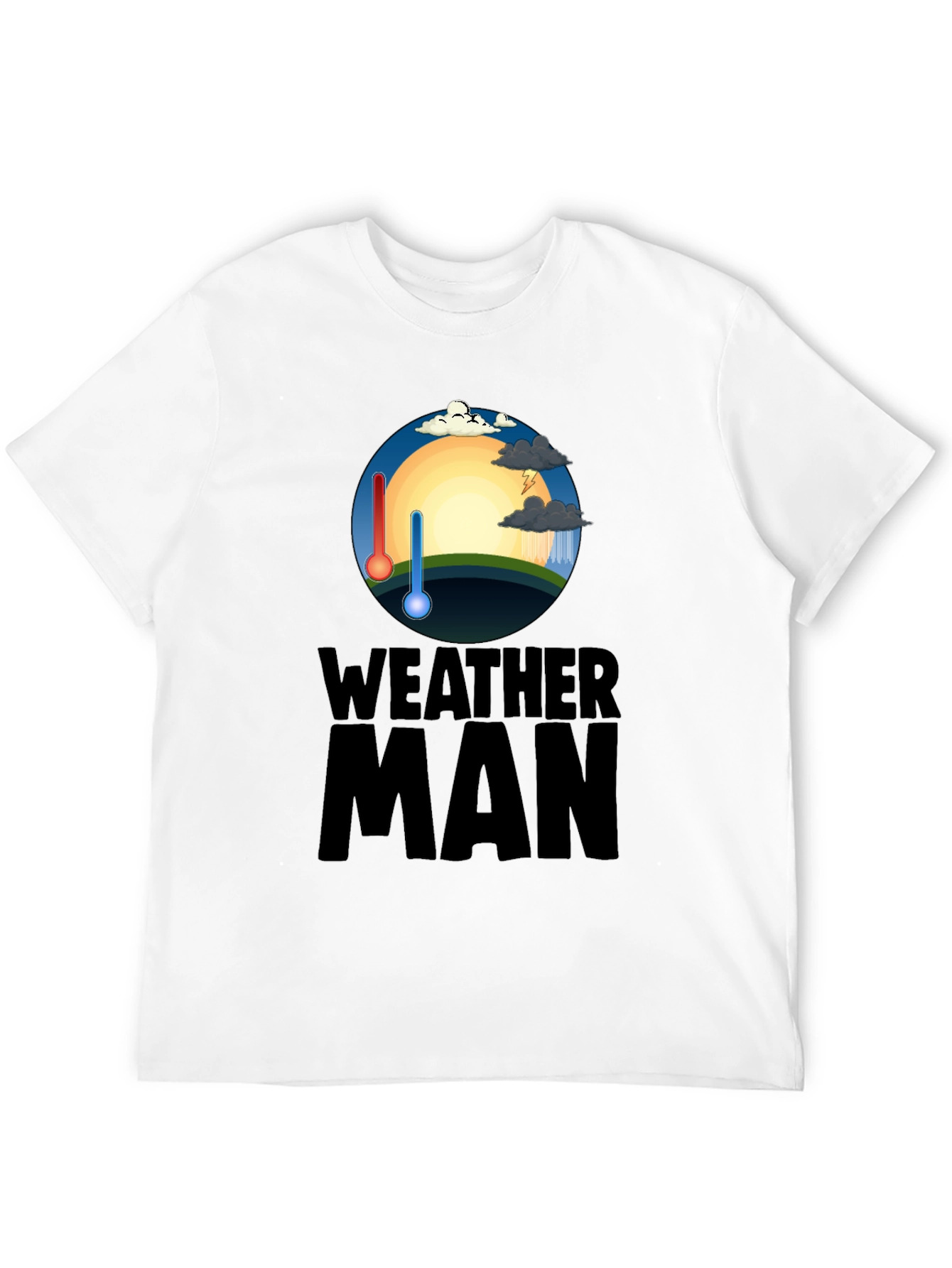 Weather Man Graphic T-Shirt - Trendy Weather Enthusiast Tee