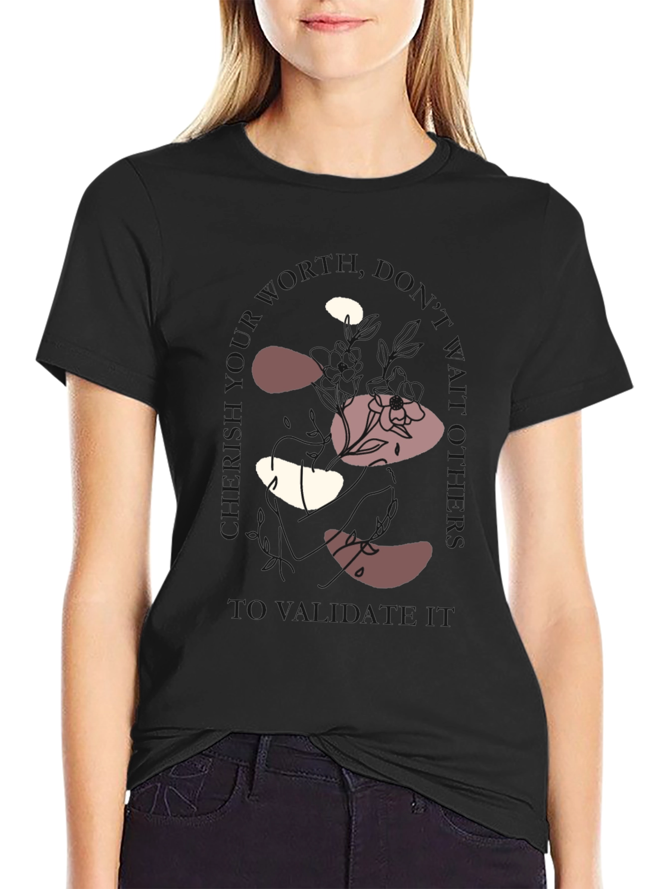 Abstract Patterned Graphic Tee