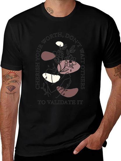 Abstract Patterned Graphic Tee