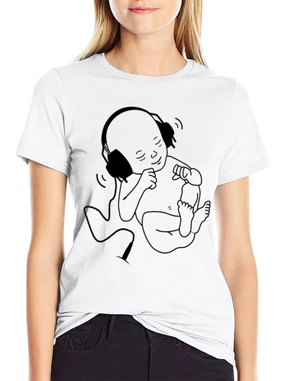 Baby DJ Graphic Tee - Cool Black Cotton T-Shirt