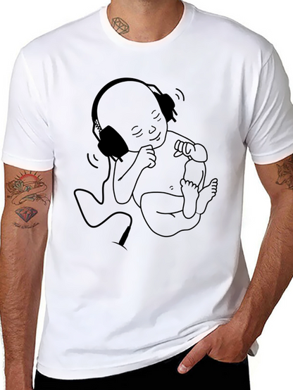 Baby DJ Graphic Tee - Cool Black Cotton T-Shirt