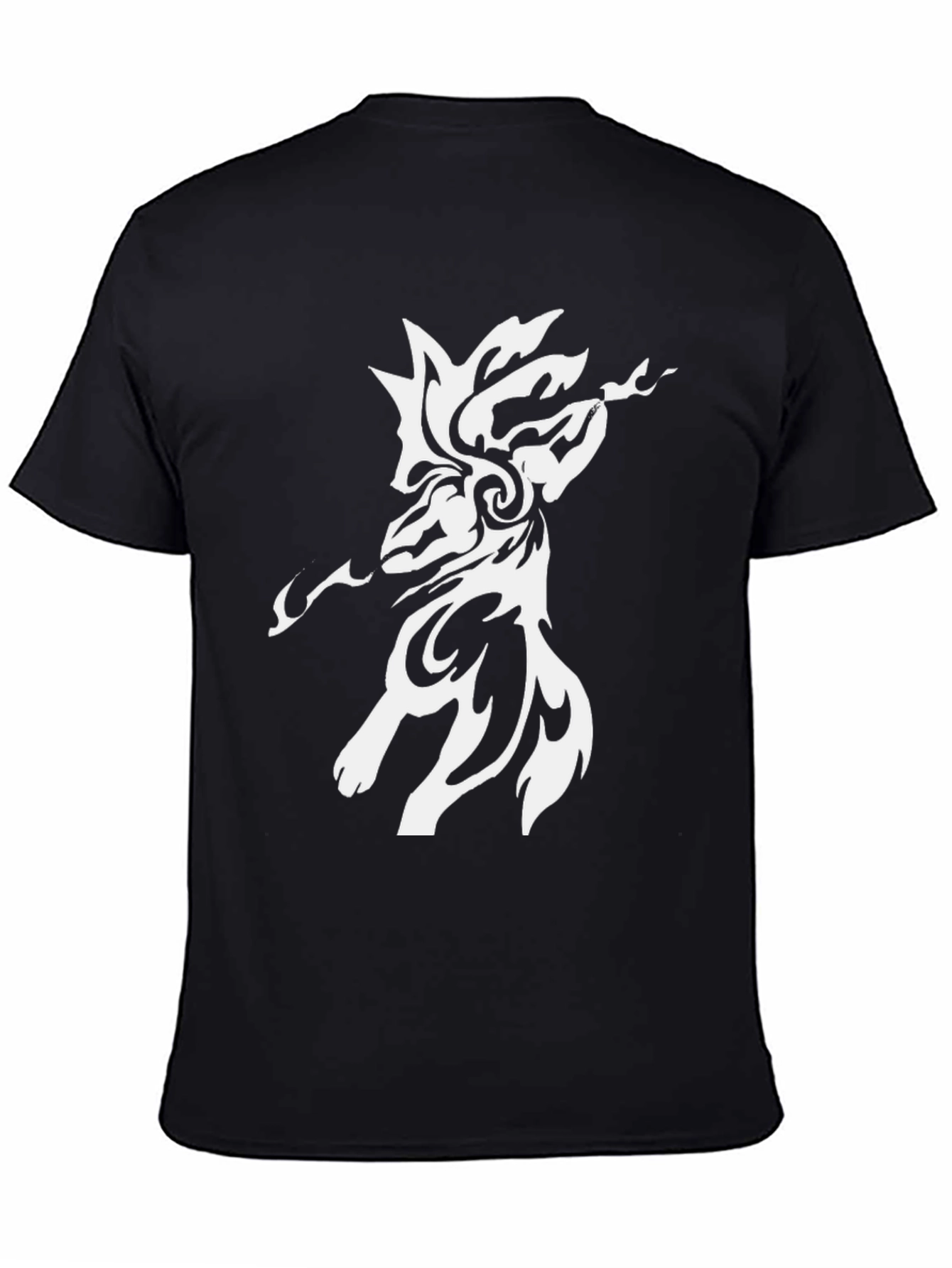 Abstract Tribal Art Black T-Shirt