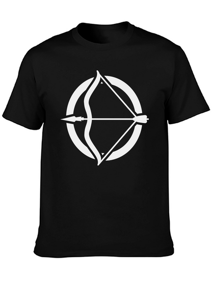 Archery Circle Graphic Tee - Stylish Black T-Shirt