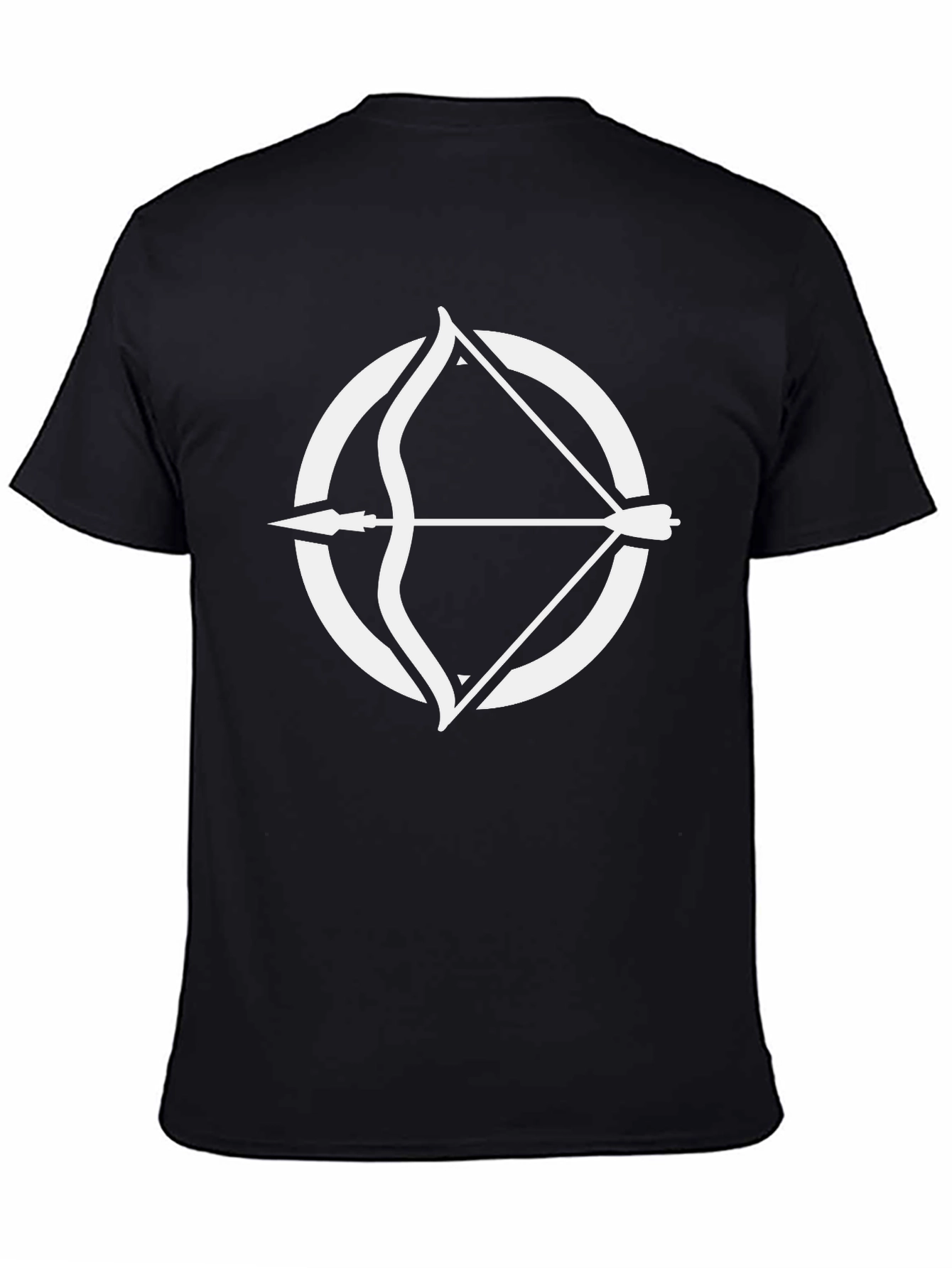 Archery Circle Graphic Tee - Stylish Black T-Shirt