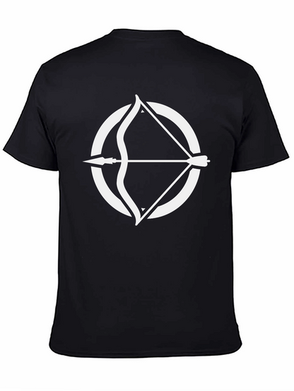 Archery Circle Graphic Tee - Stylish Black T-Shirt