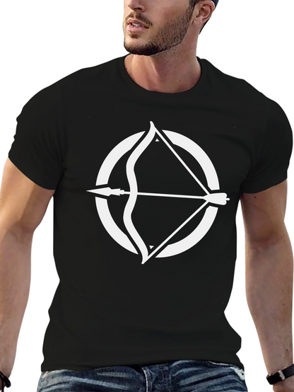 Archery Circle Graphic Tee - Stylish Black T-Shirt