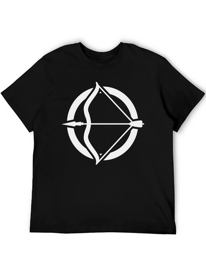 Archery Circle Graphic Tee - Stylish Black T-Shirt