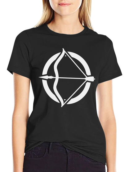 Archery Circle Graphic Tee - Stylish Black T-Shirt