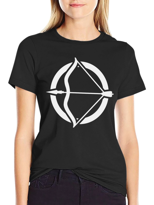 Archery Circle Graphic Tee - Stylish Black T-Shirt