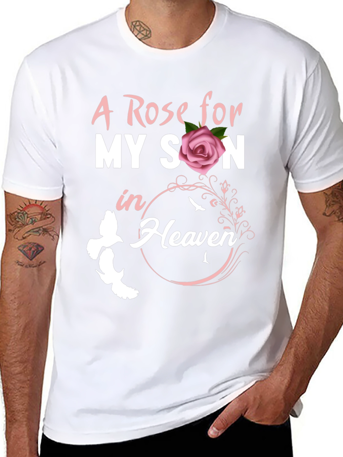 A Rose For My Son In Heaven T-Shirt