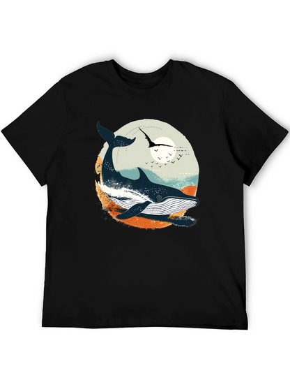 Whale Graphic T-Shirt - Coastal Design