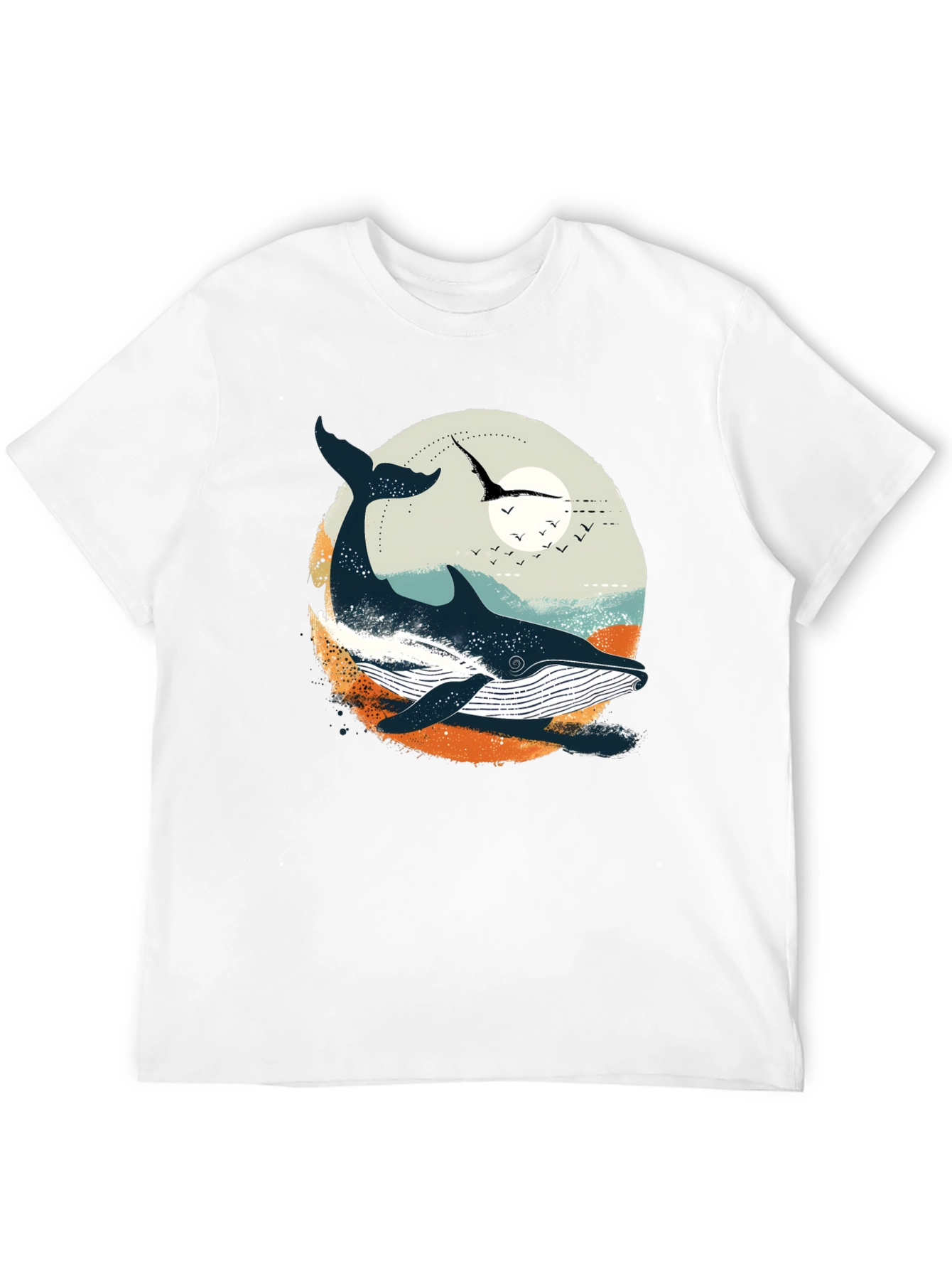 Whale Graphic T-Shirt - Coastal Design