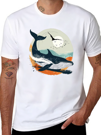 Whale Graphic T-Shirt - Coastal Design