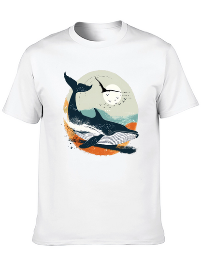 Whale Graphic T-Shirt - Coastal Design
