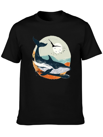 Whale Graphic T-Shirt - Coastal Design