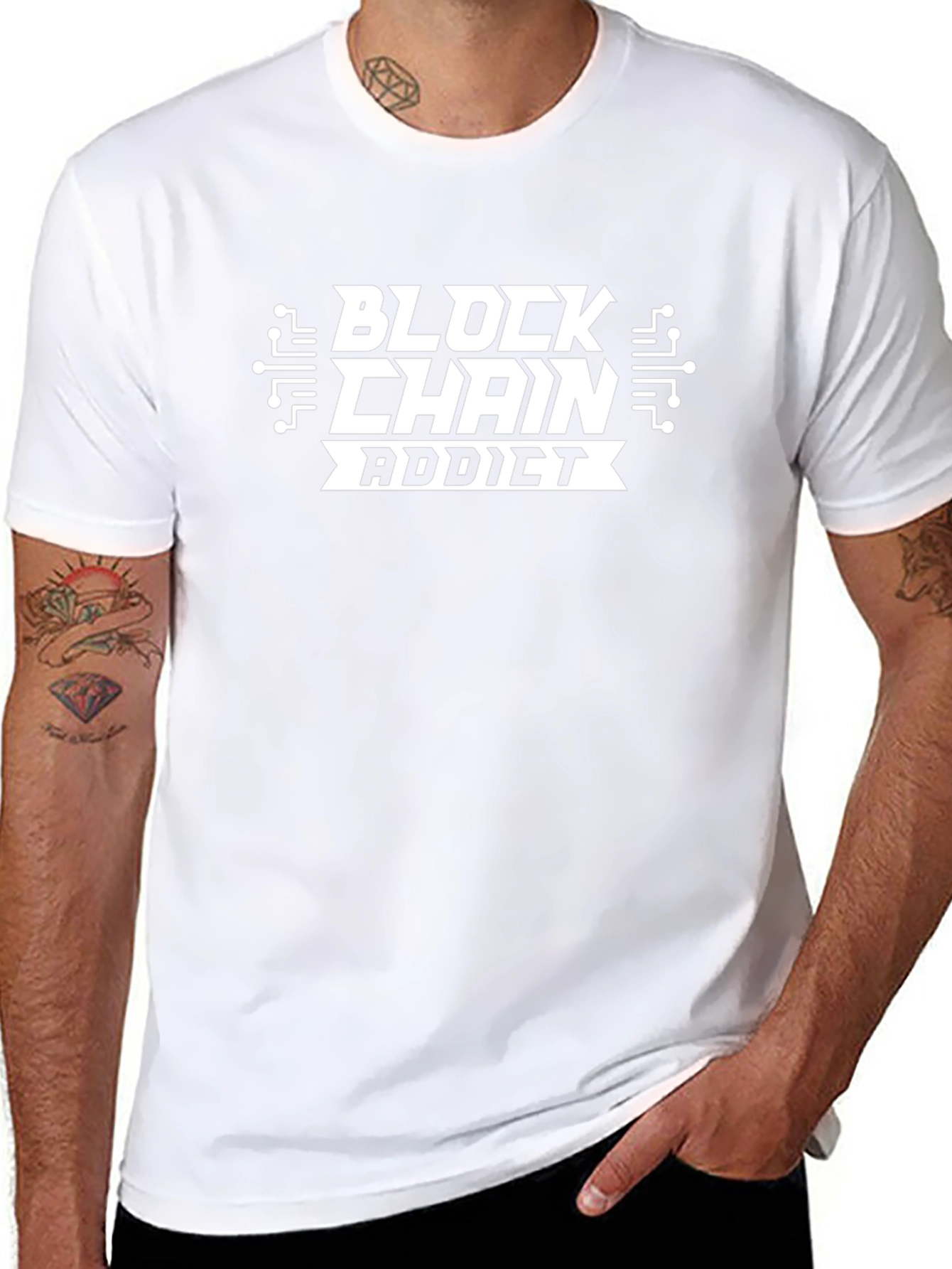 Blockchain Addict Graphic Tee