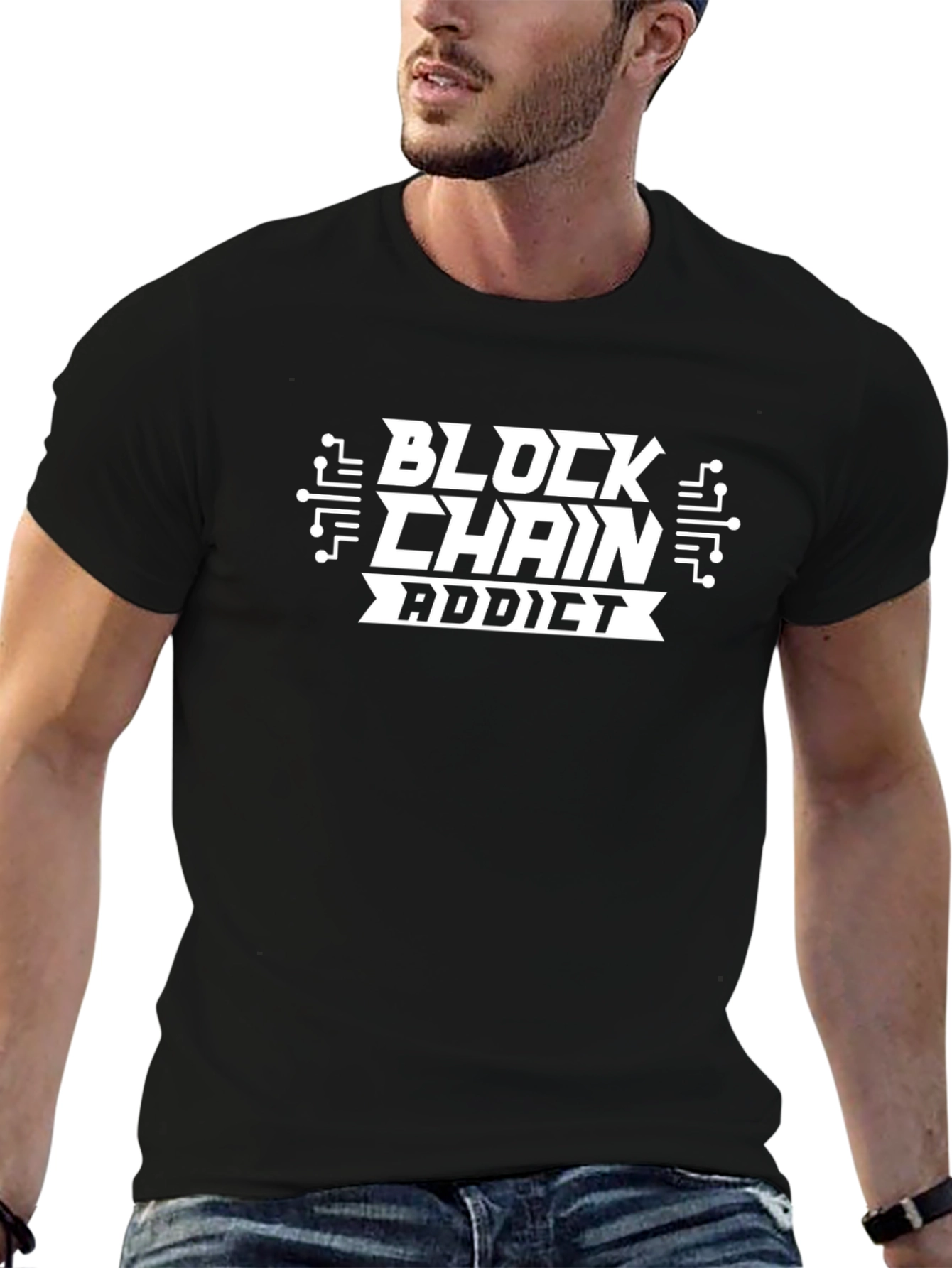 Blockchain Addict Graphic Tee