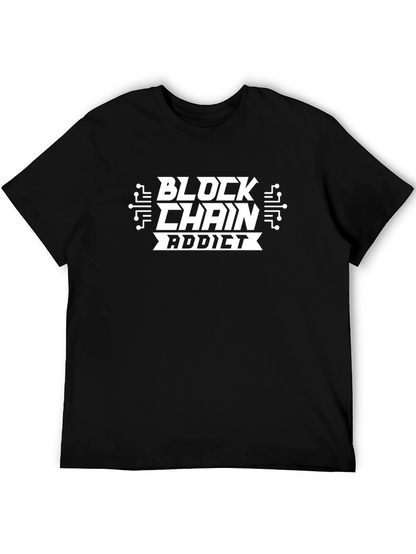 Blockchain Addict Graphic Tee