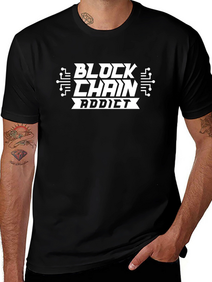 Blockchain Addict Graphic Tee