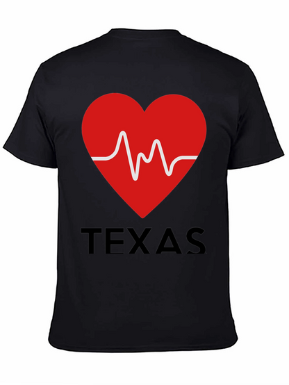 Texas Heartbeat Graphic T-Shirt