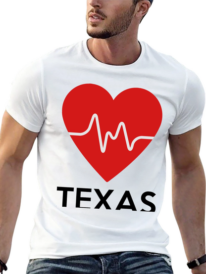Texas Heartbeat Graphic T-Shirt