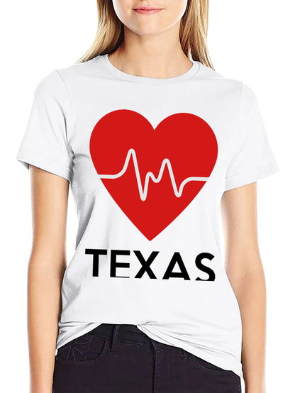 Texas Heartbeat Graphic T-Shirt