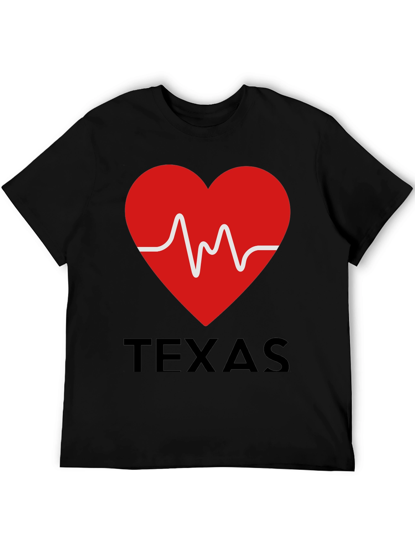 Texas Heartbeat Graphic T-Shirt