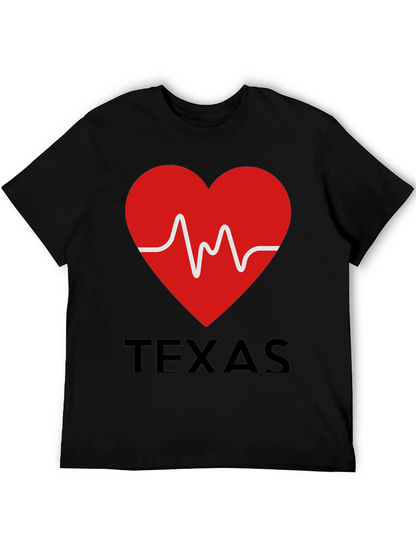 Texas Heartbeat Graphic T-Shirt