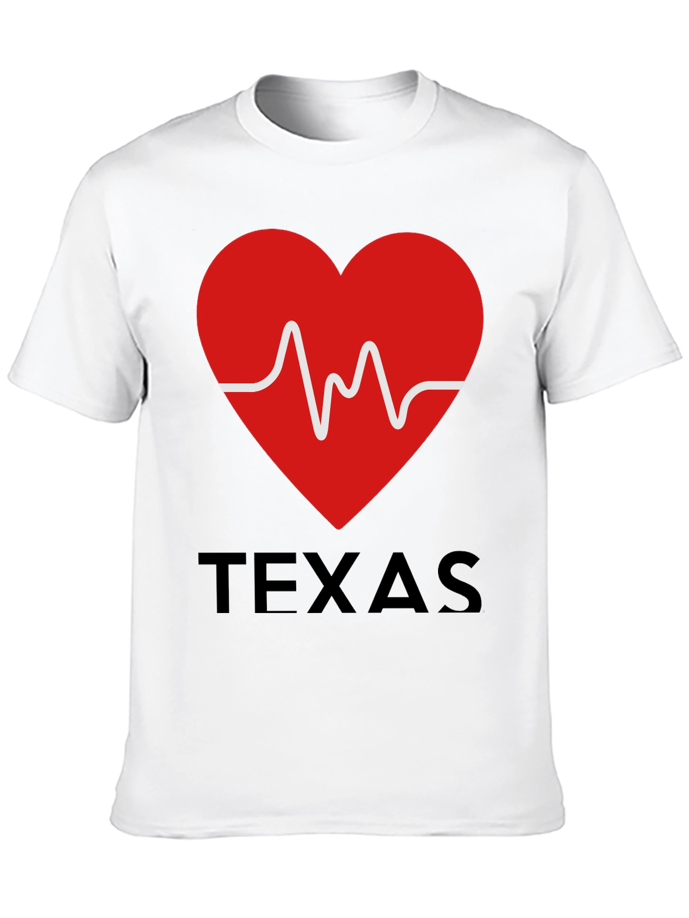Texas Heartbeat Graphic T-Shirt