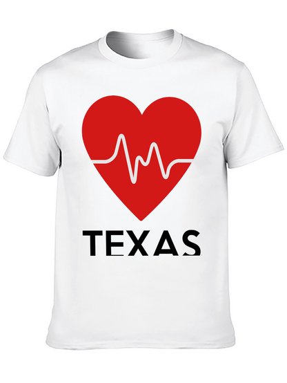 Texas Heartbeat Graphic T-Shirt