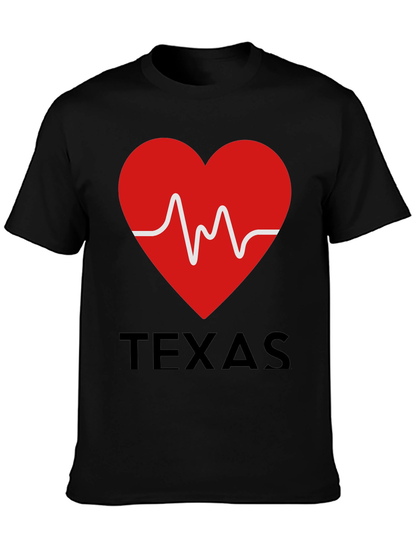 Texas Heartbeat Graphic T-Shirt
