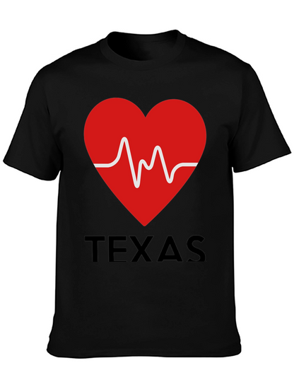 Texas Heartbeat Graphic T-Shirt